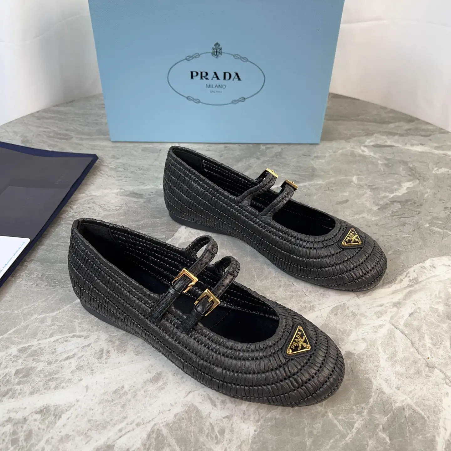 Handwoven Raffia Shoes with Sheepskin Lining image 1