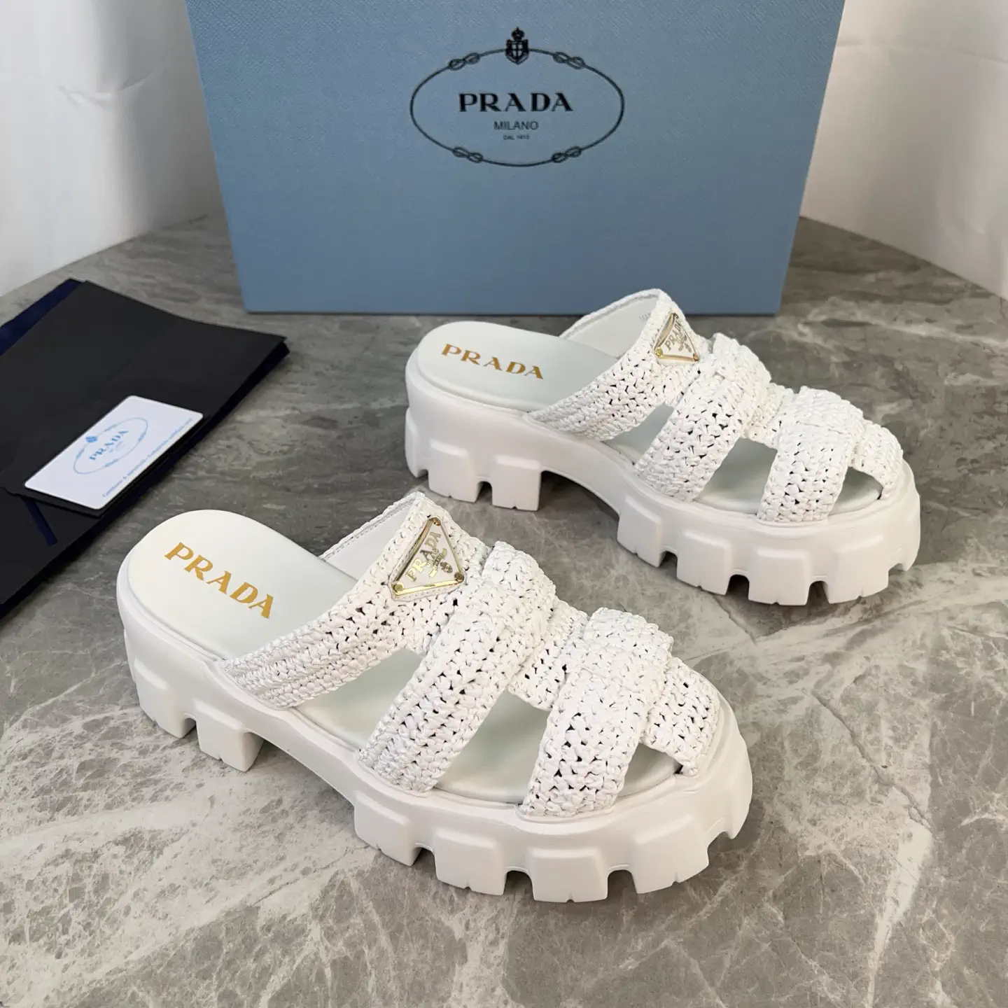 Handwoven Raffia Shoes with Sheepskin Lining image 1