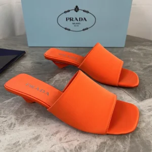 P Brand Latest Top Version Silk Satin Shoes image 1
