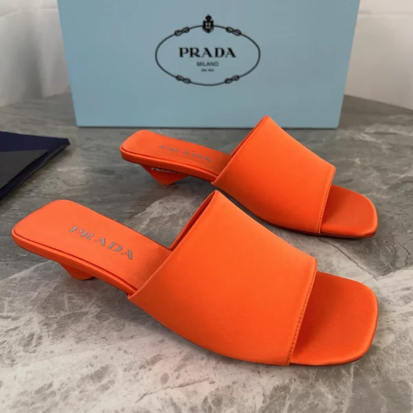 P Brand Latest Top Version Silk Satin Shoes image 1