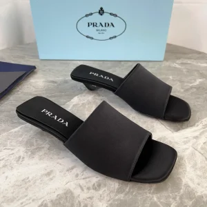 P Brand Latest Top Version Silk Satin and Lambskin Shoes image 1