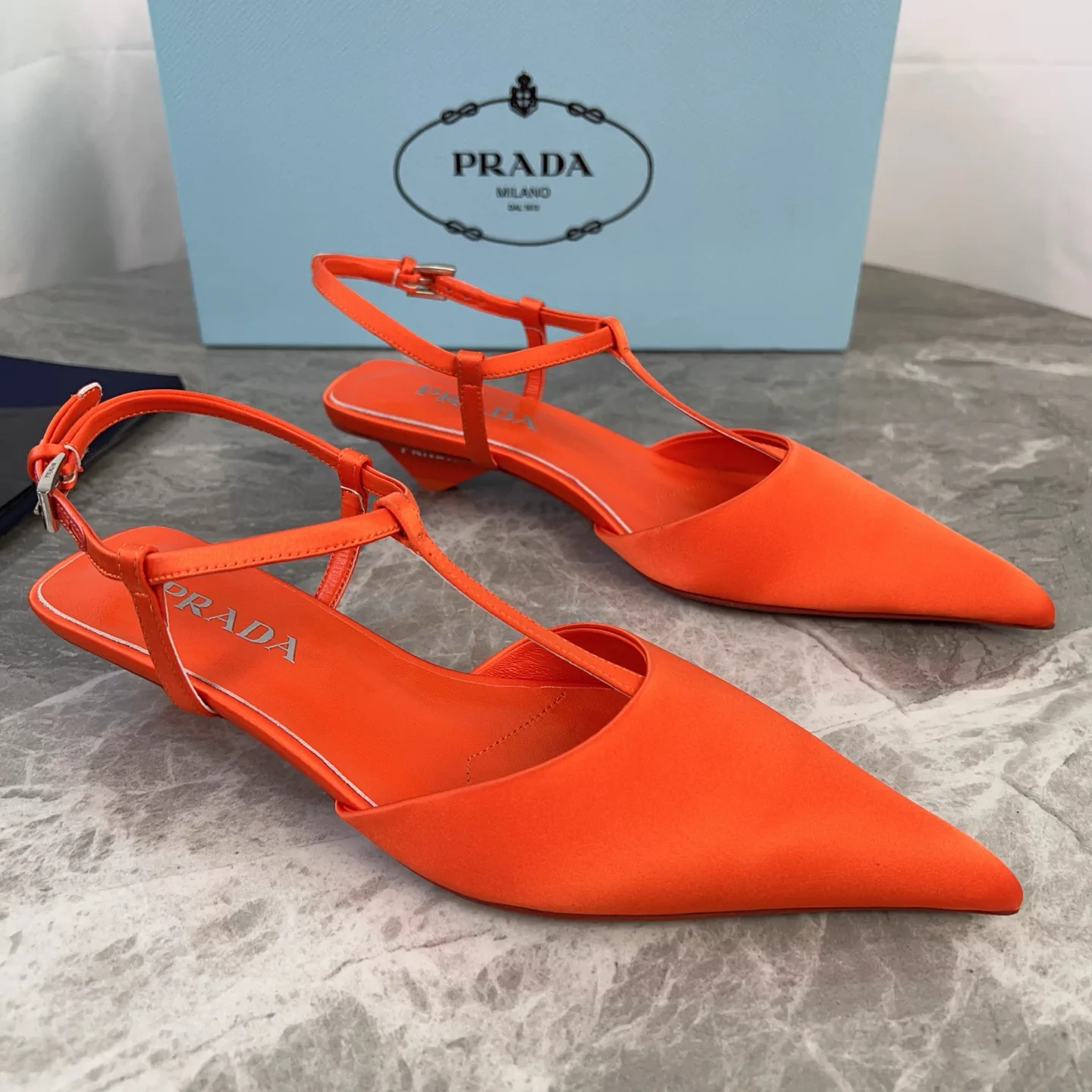 P Brand Latest Style Silk Satin Shoes image 1