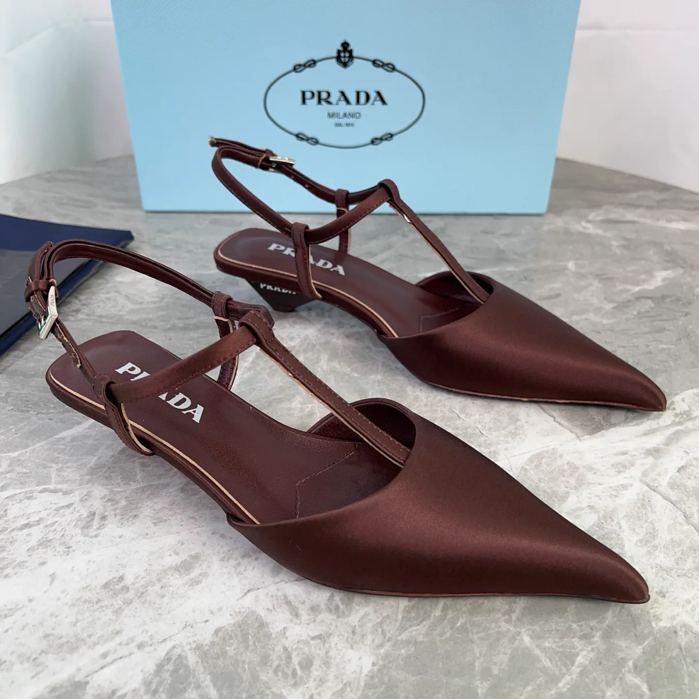 P Brand Latest Style Silk Satin Evening Shoes image 1