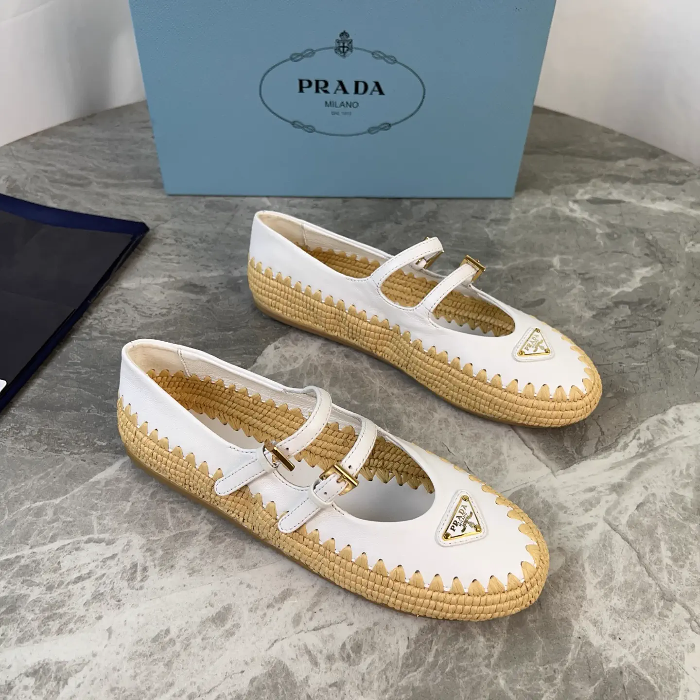 Handwoven Raffia and Sheepskin Shoes image 1