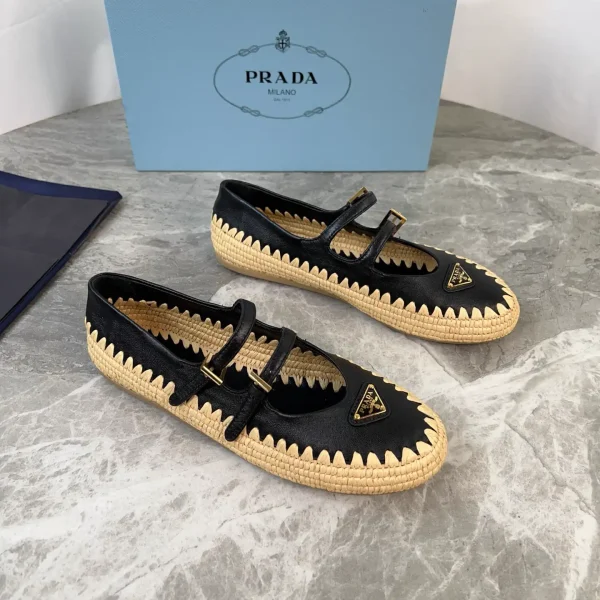 Handwoven Raffia and Sheepskin Shoes image 1