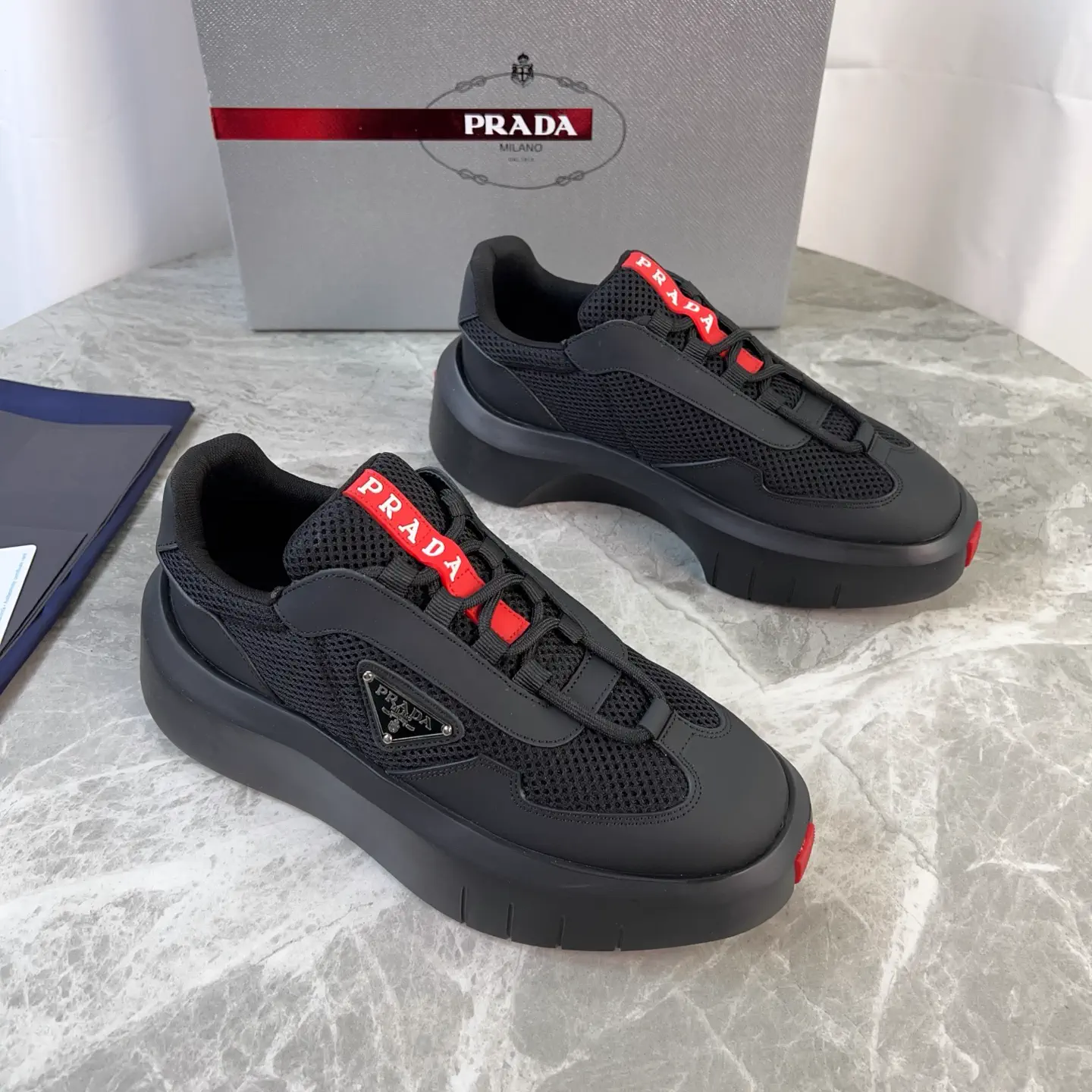 P Brand Latest Style Silk Cowhide Breathable Mesh Shoes image 1