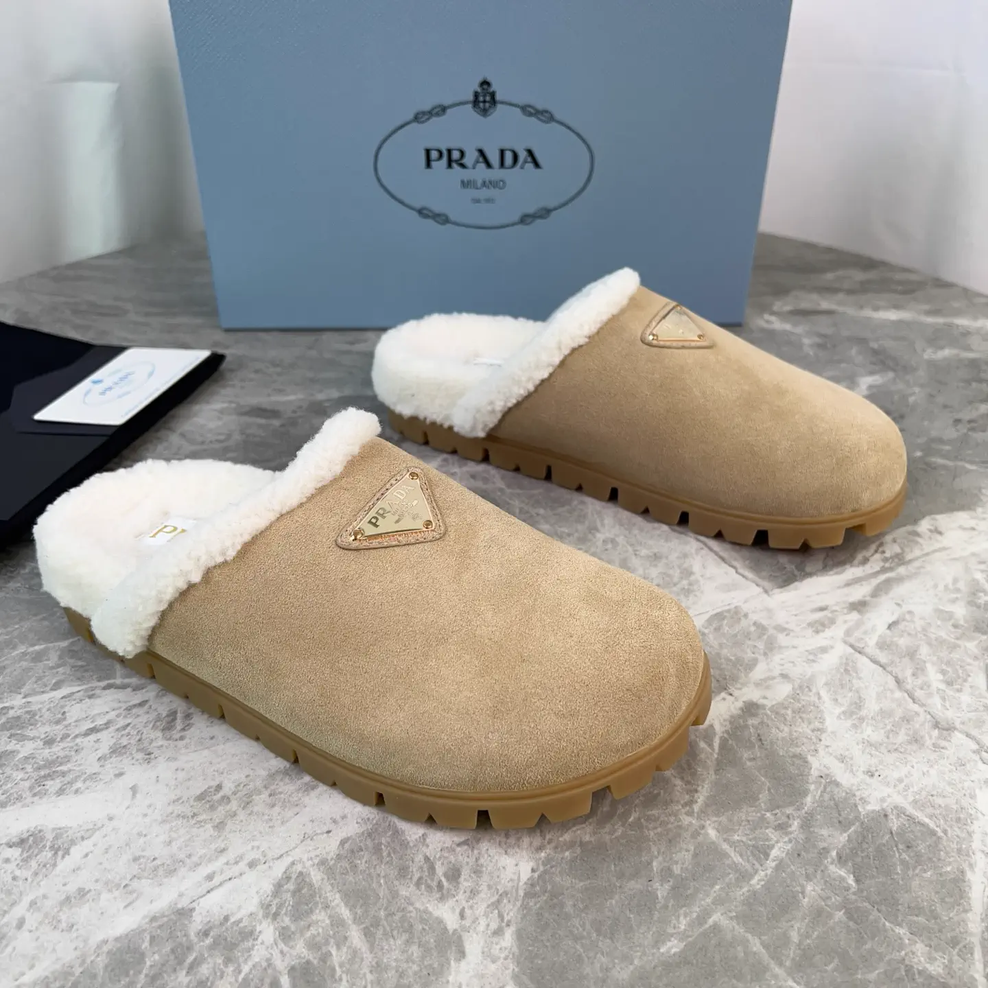 P Family Latest Fur Slippers image 1