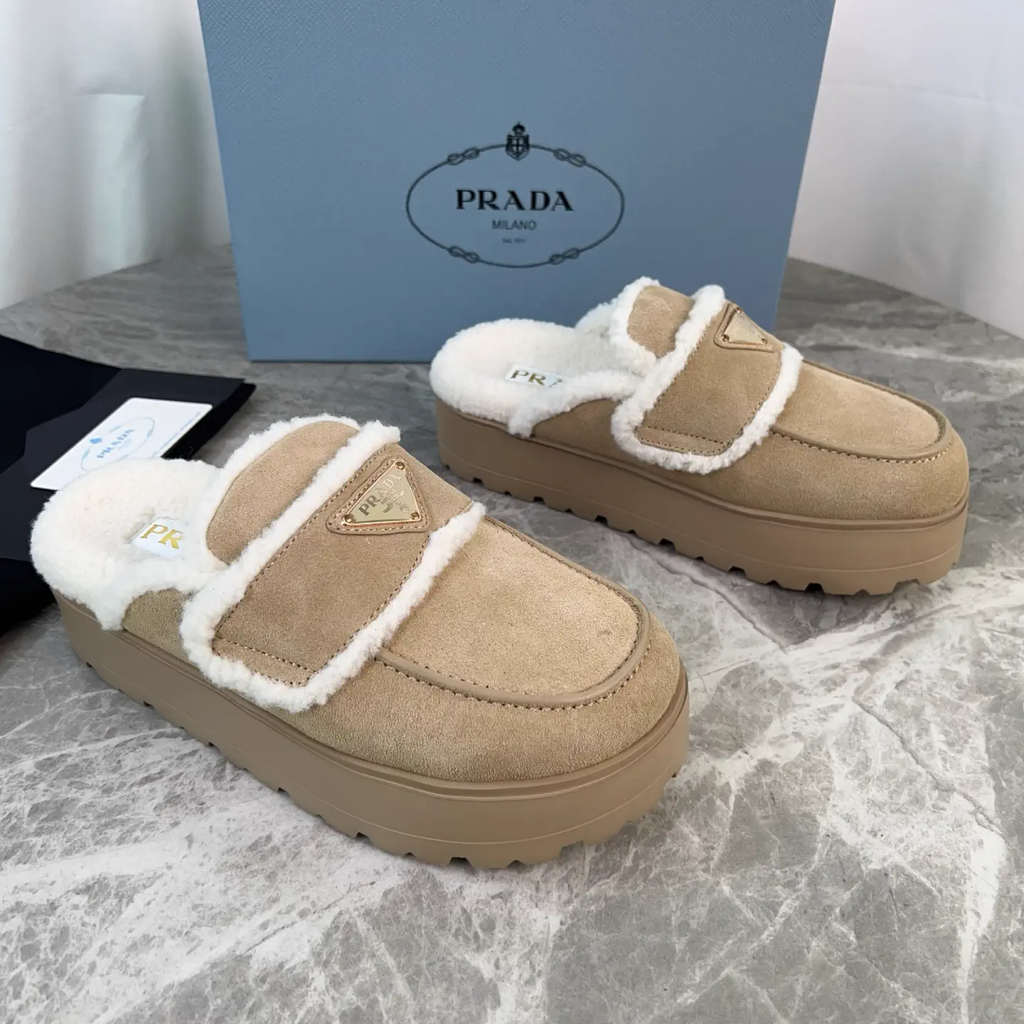 P Brand Latest Fur Slippers image 1