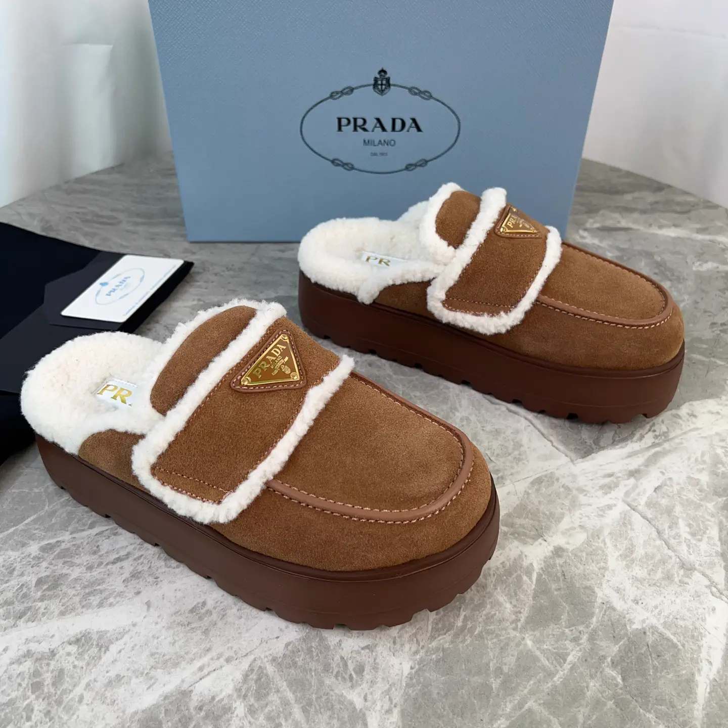 P Family Latest Fur Slippers image 1