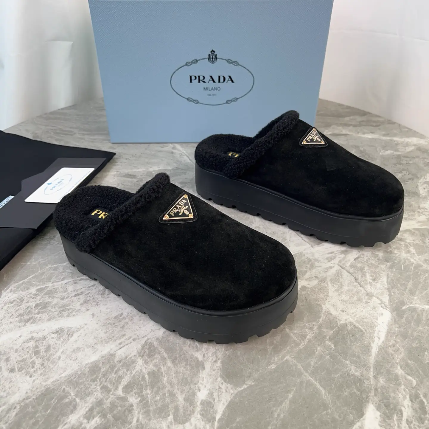 P Family Latest Fur Slippers image 1