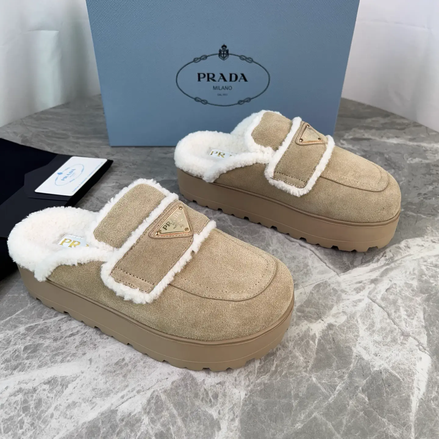 P Family Latest Fur Slippers image 1