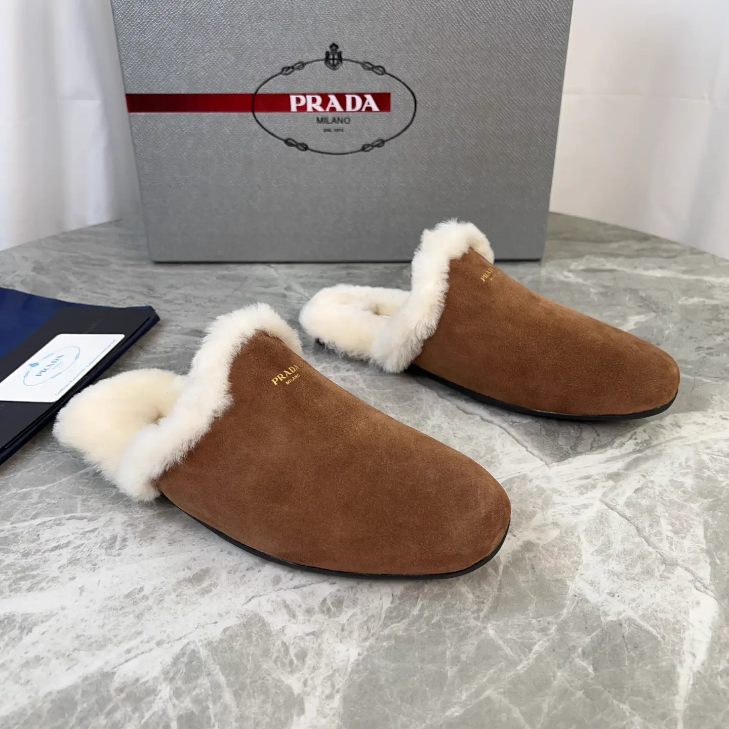 P Brand Latest Style Split Leather and Suede Sheepskin Lined Shoes image 1