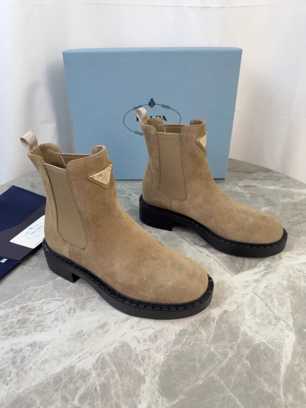 P Family Latest Style Leather Ankle Boots image 1