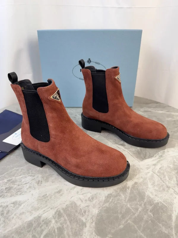 P Family Latest Style Leather Ankle Boots image 1