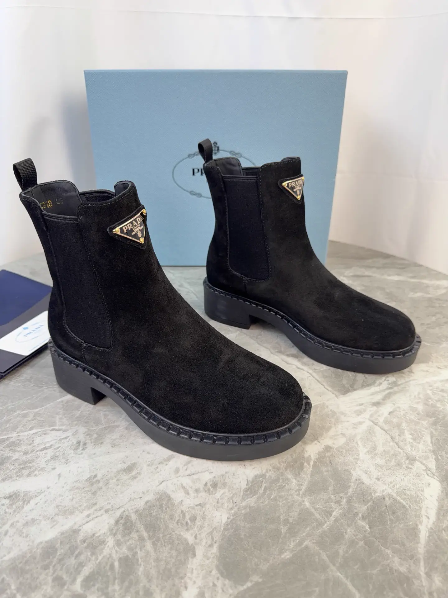 P Family Latest Style Leather Ankle Boots image 1