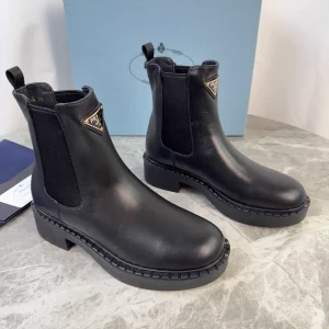 P Family Latest Style Leather Ankle Boots image 1