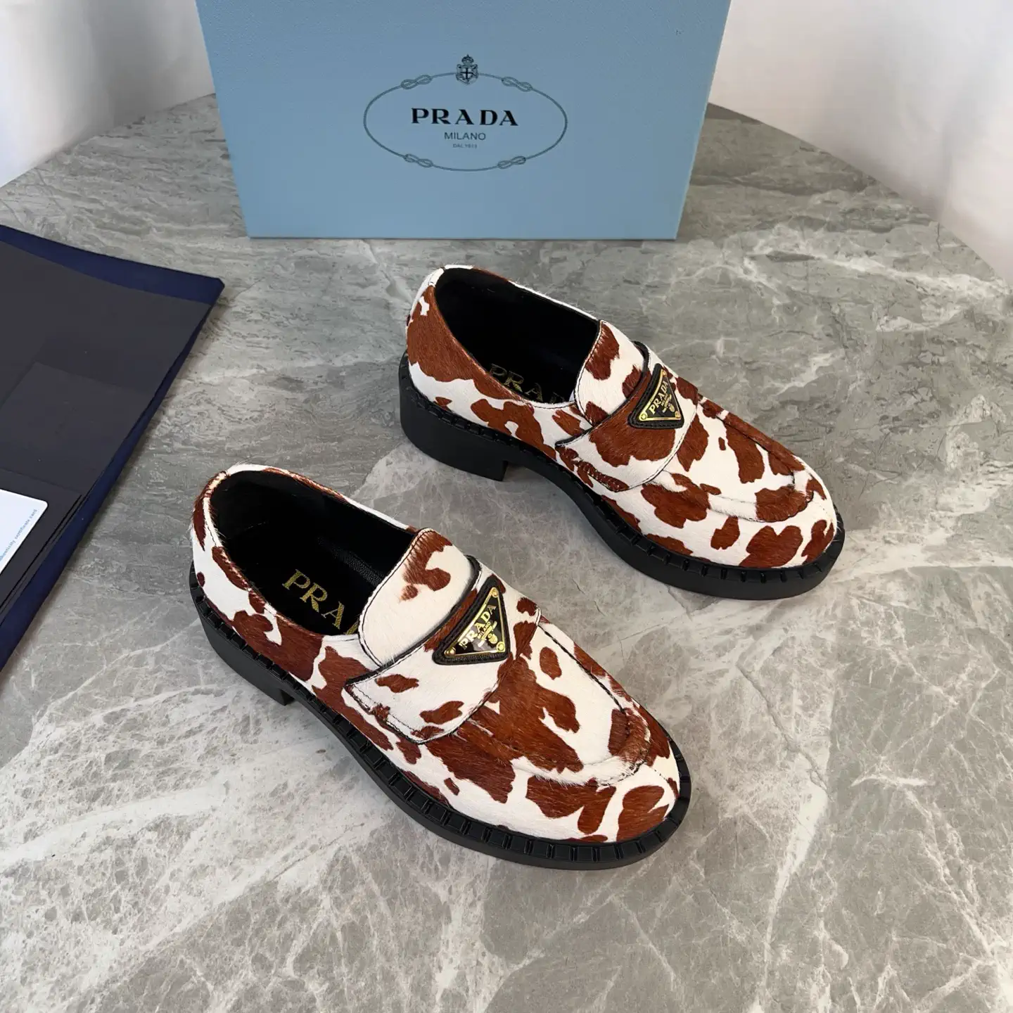P Brand Latest Style Horsehair Leather Shoes image 1
