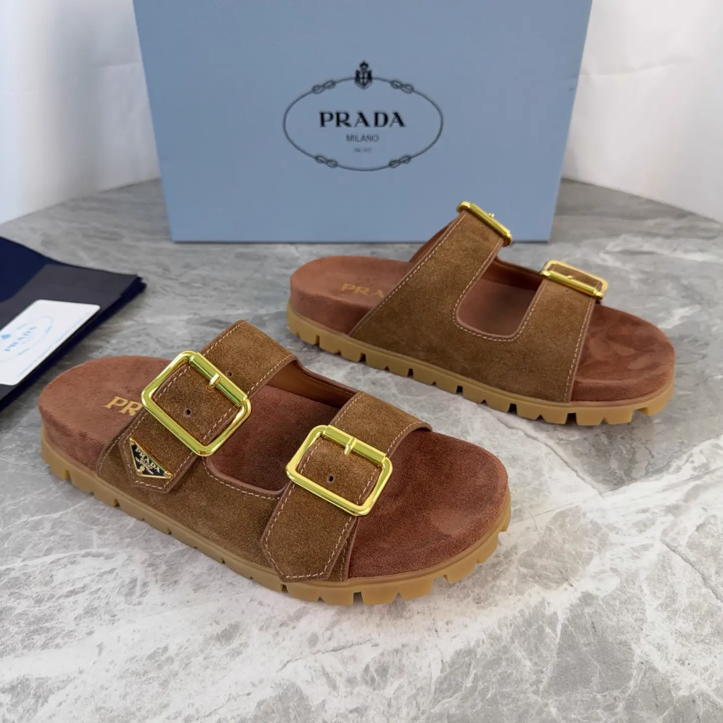 P Brand Latest Style Suede Leather Shoes image 1