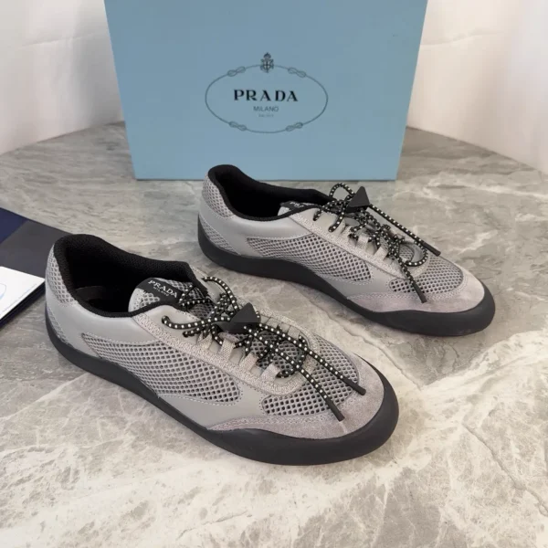 P Brand Latest Couple Style Leather Suede Mesh Shoes image 1