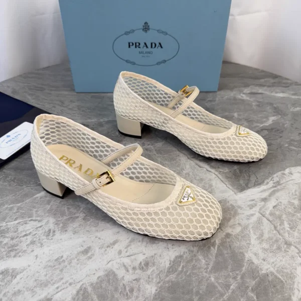Padded Quilted Leather Shoes with 5cm Heel image 1