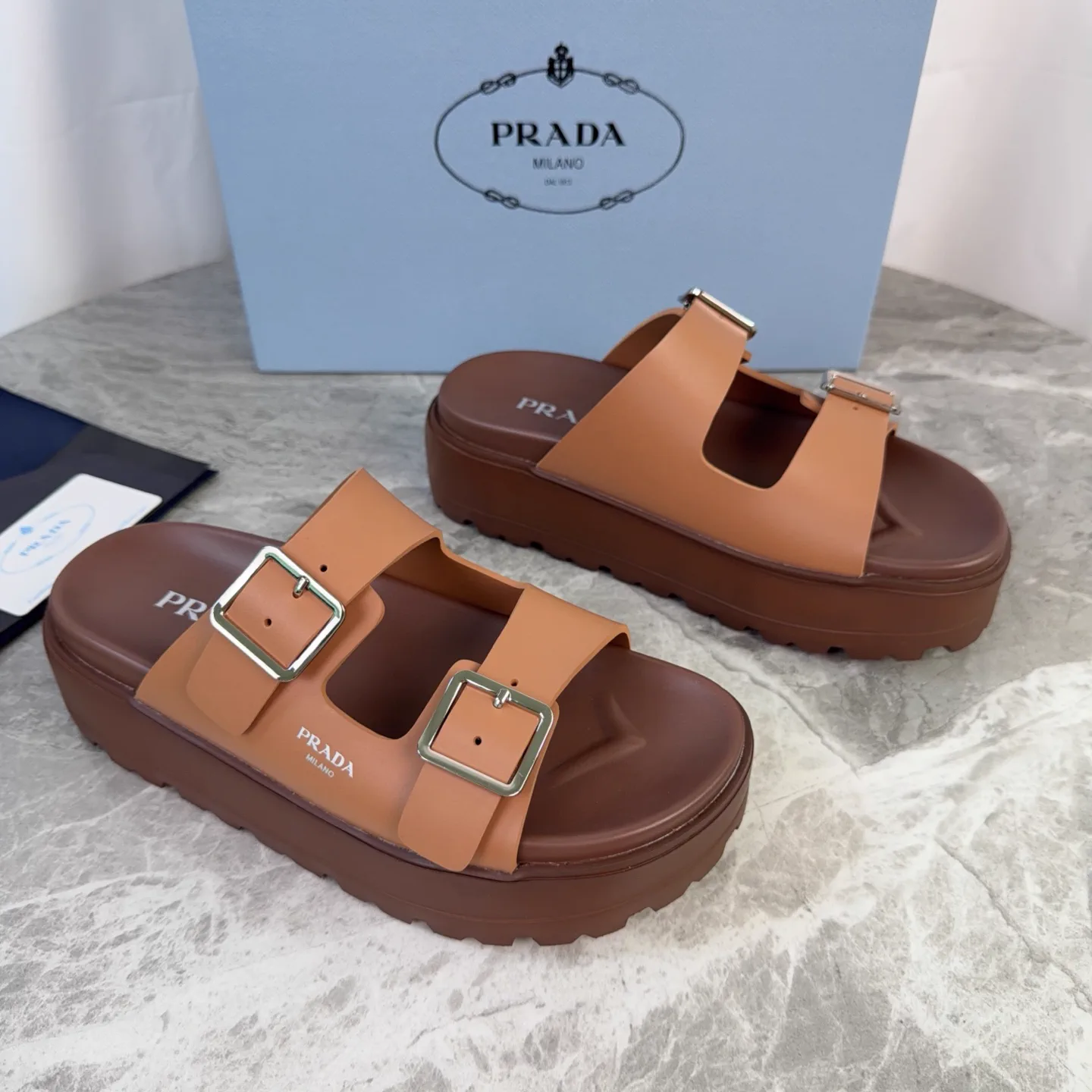 P Brand Latest Style Rubber Upper Lightweight Foam Sole Shoes image 1