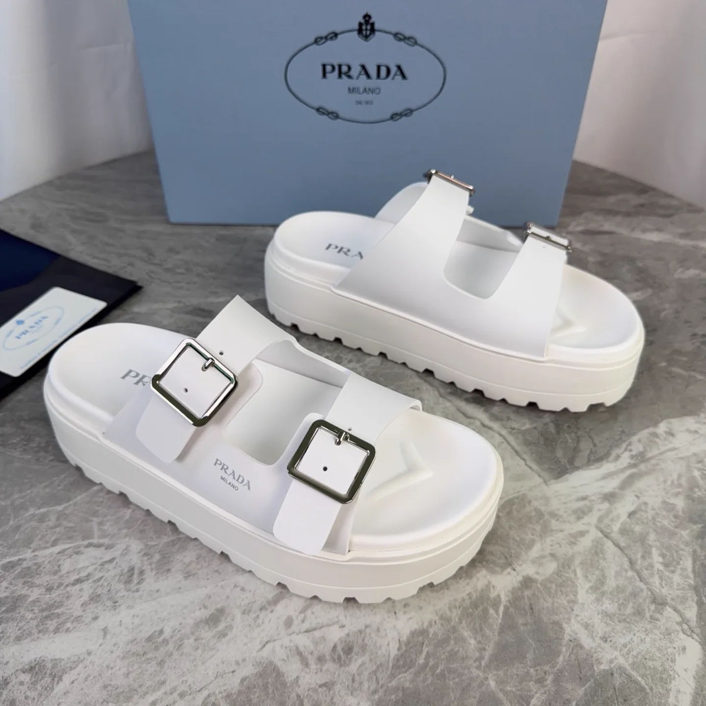 P Brand Latest Style Rubber Upper Lightweight Foam Sole Shoes image 1