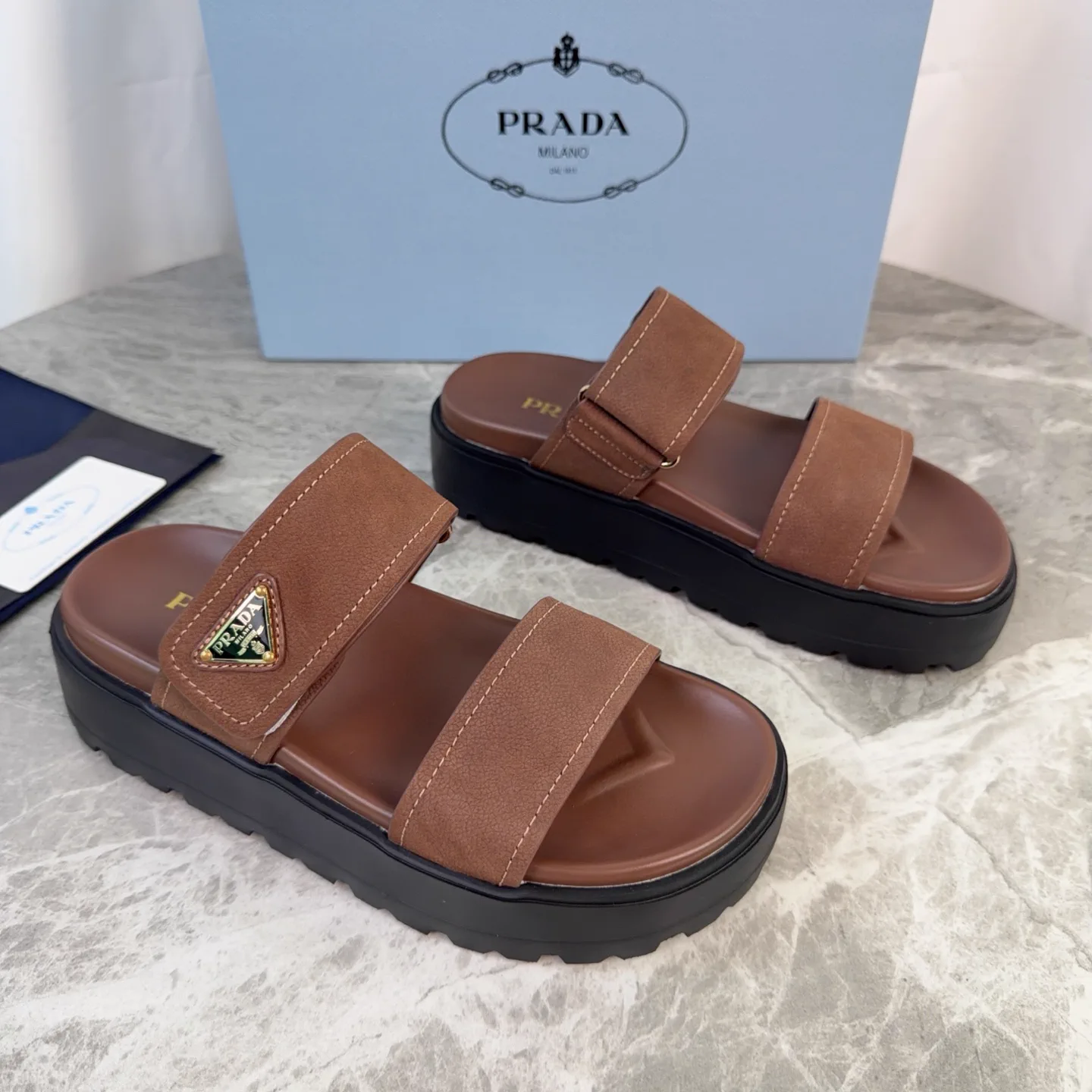 P Brand Latest Style Suede Leather Shoes image 1