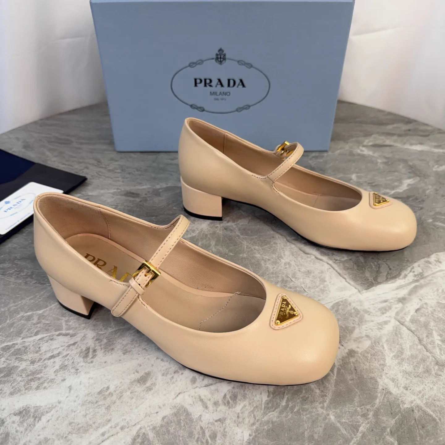 P Brand Latest Style Sheepskin Heeled Shoes image 1