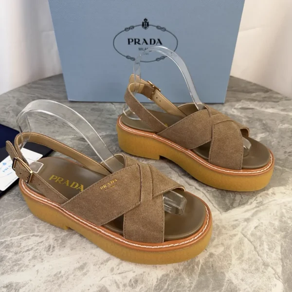 P Family Latest Style Suede Leather Platform Shoes image 1