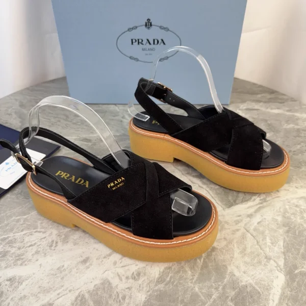 P Family Latest Style Suede Calfskin Lining Platform Shoes image 1