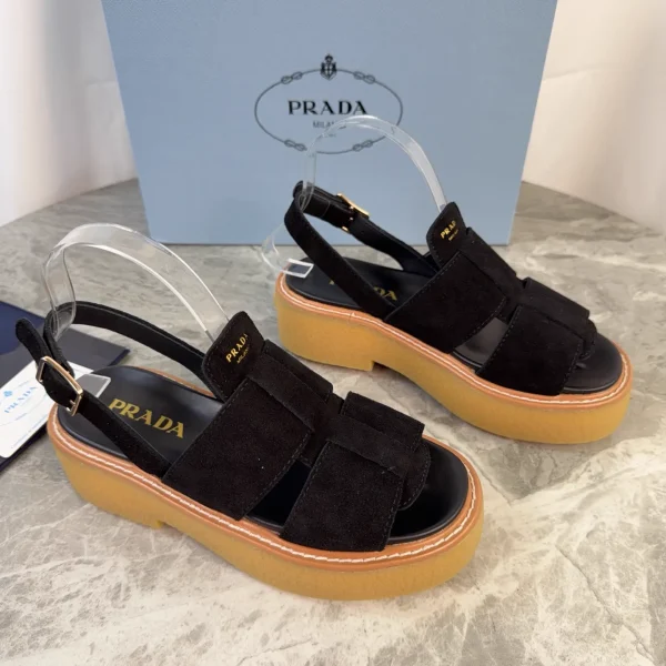 P Family Latest Style Suede Leather Platform Shoes image 1