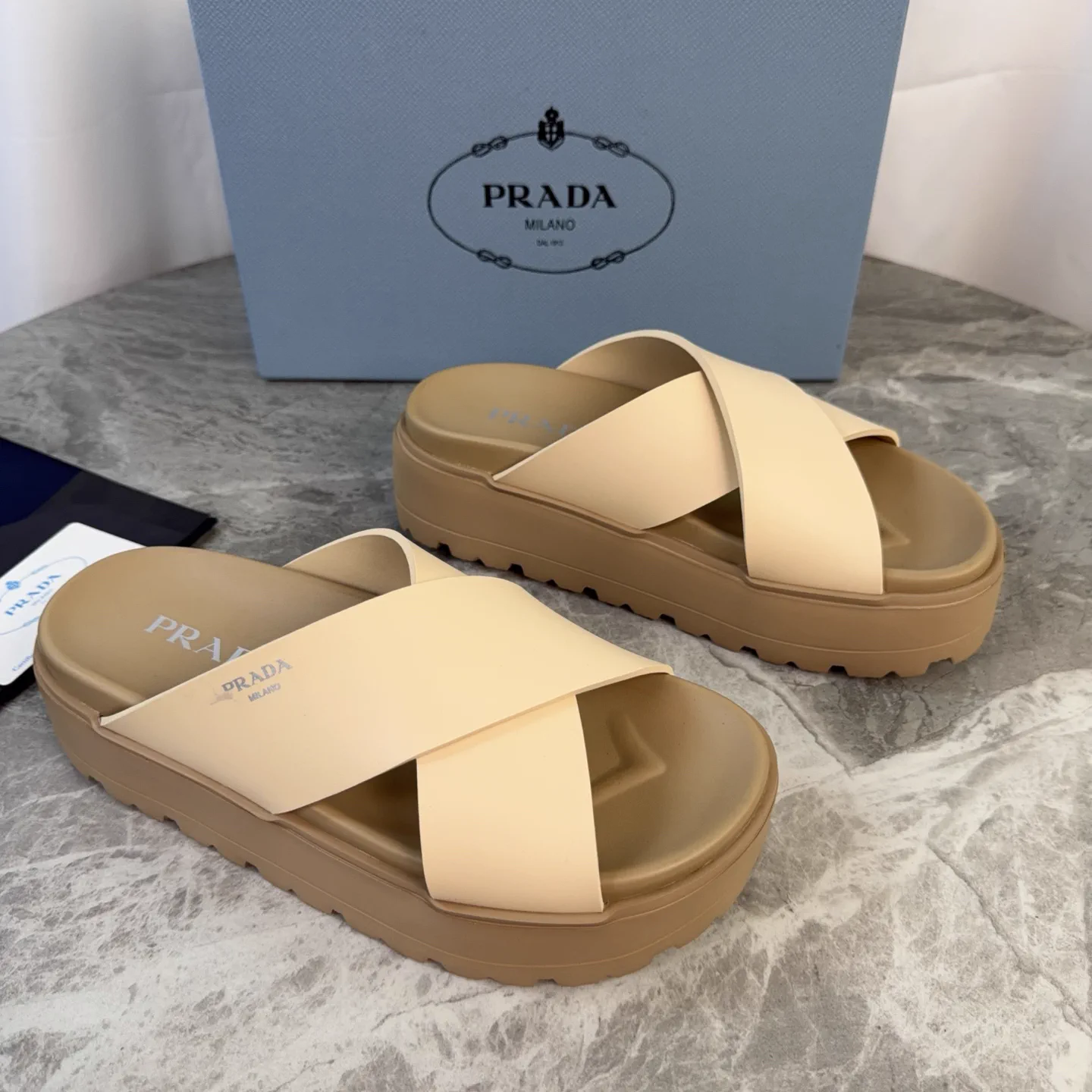 P Brand Latest Style Rubber Upper Lightweight Foam Sole Shoes image 1
