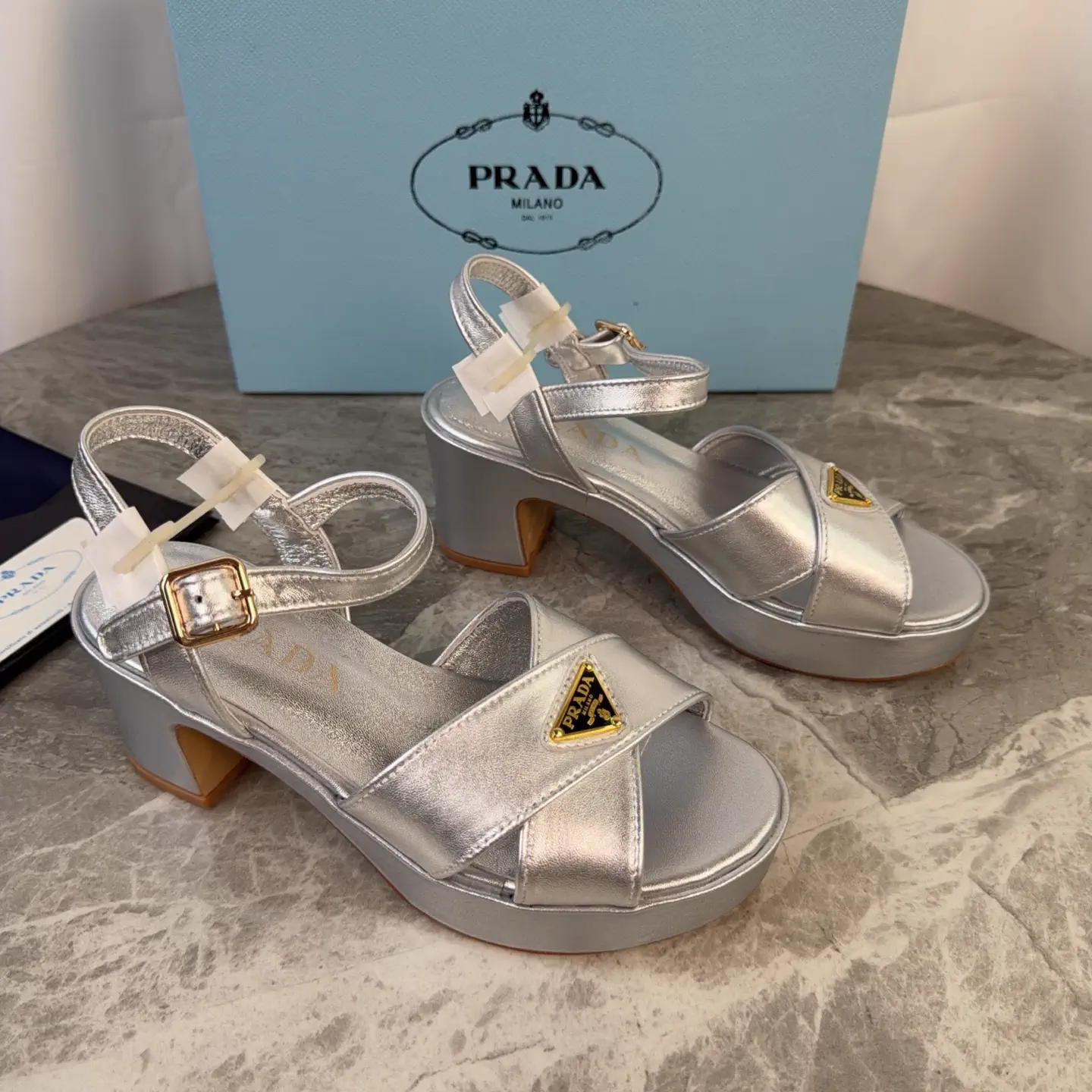 P Brand Latest Style Leather Heels image 1