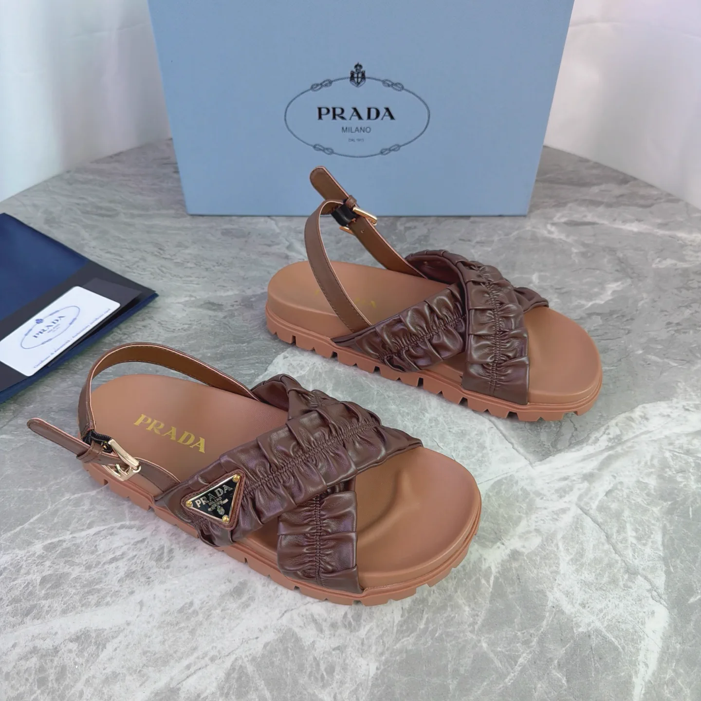 P Family Latest Style Leather Shoes image 1