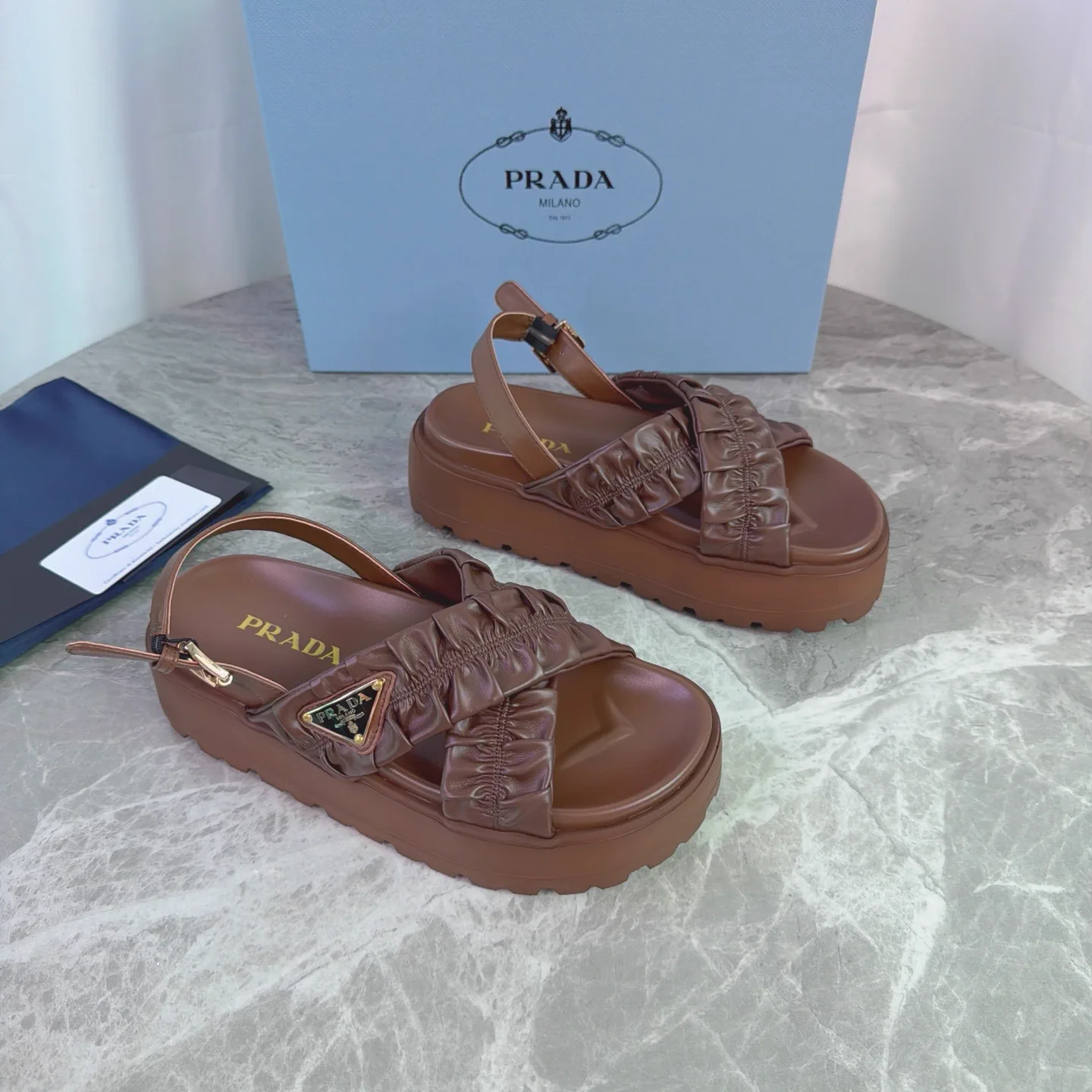 P Family Latest Style Leather Shoes image 1