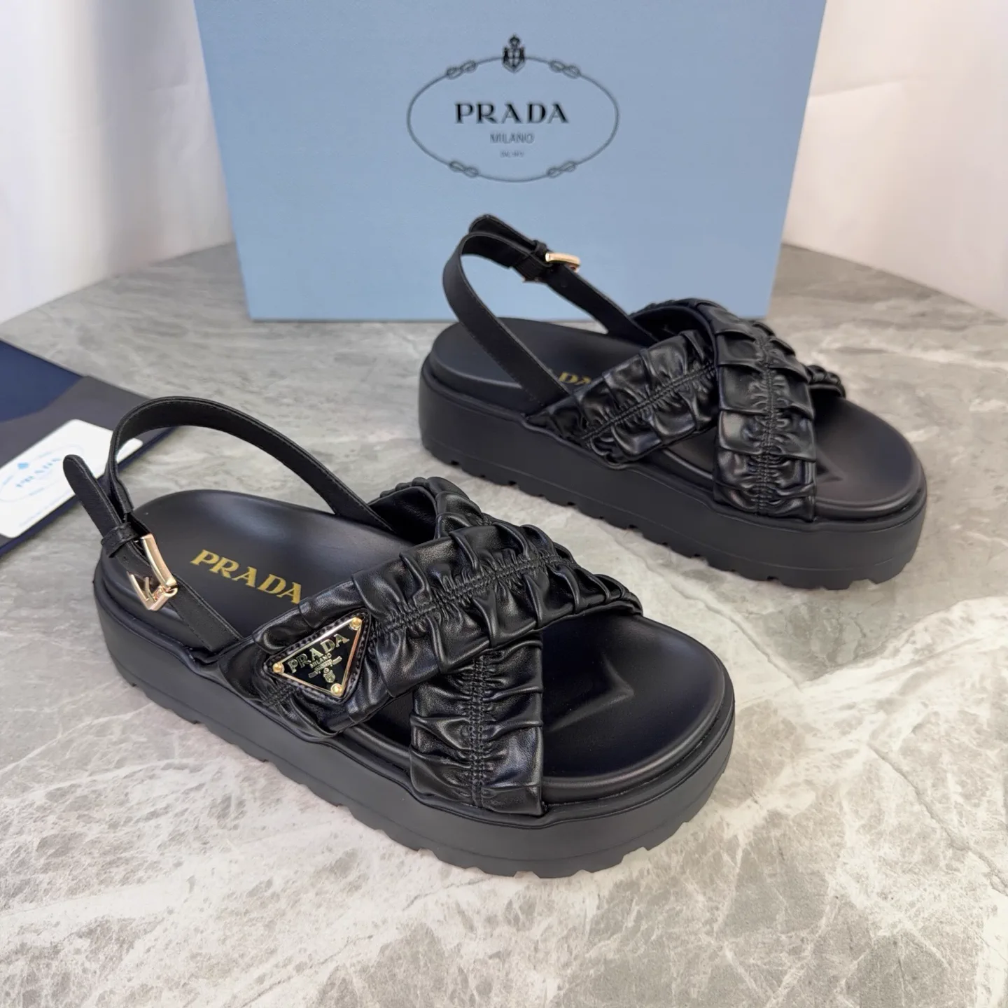 P Family Latest Style Leather Shoes image 1