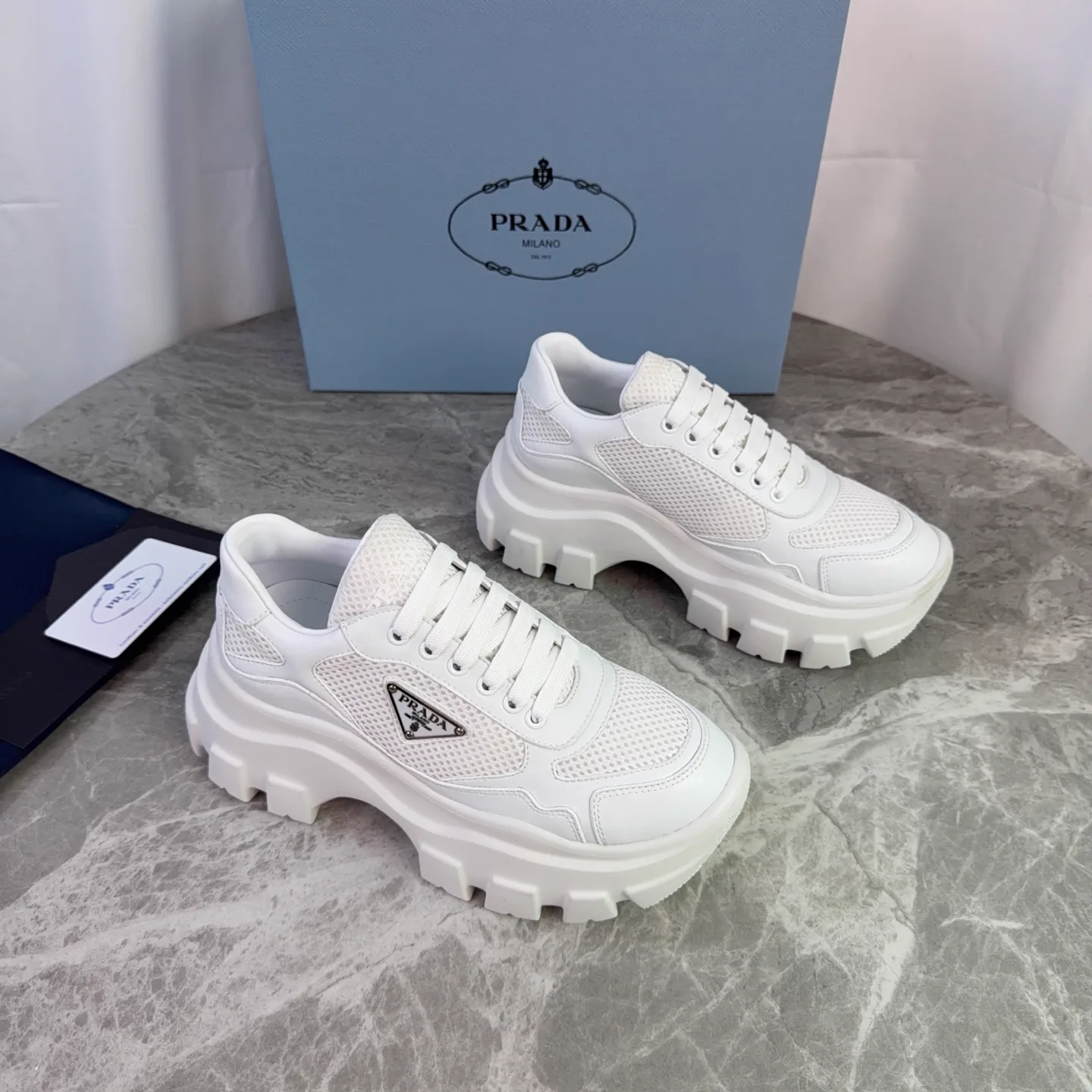P Brand Latest Style Leather and Mesh Men's Shoes image 1