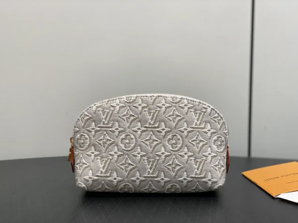 Louis Vuitton White Monogram Cosmetic Bag image 1