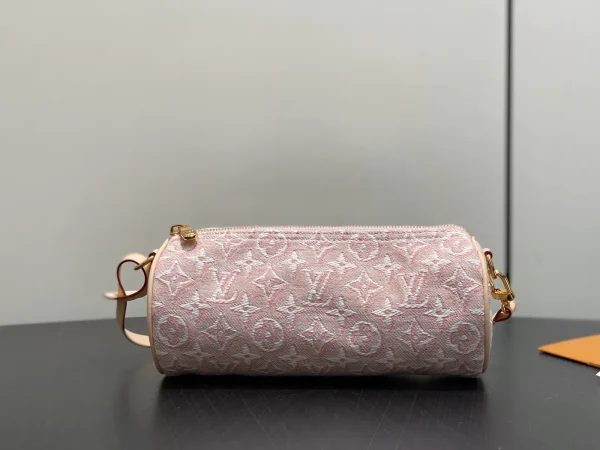 Louis Vuitton Pink Monogram Denim Cylinder Bag image 1