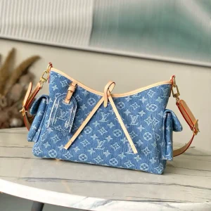 Louis Vuitton Denim Monogram Carryall Cargo Bag image 1