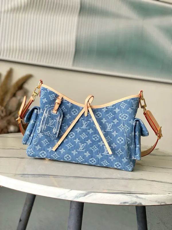 Louis Vuitton Denim Monogram Carryall Cargo Bag image 1