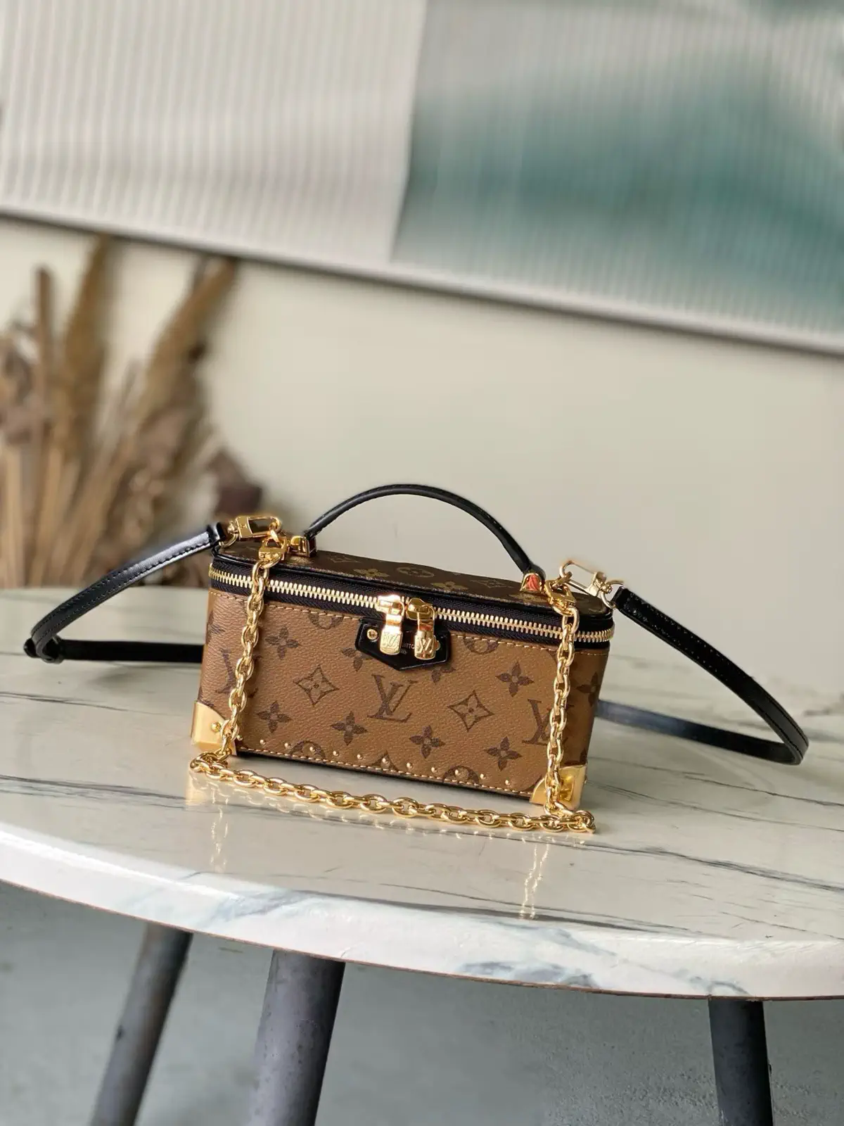 Louis Vuitton Monogram Canvas Vanity Pouch Trunk Bag image 1