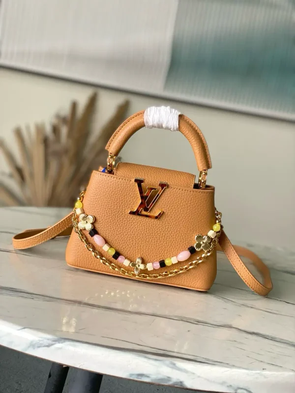 Louis Vuitton Capucines Top Handle Bag with Beaded Chain image 1