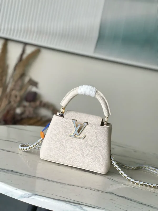 Louis Vuitton Capucines Mini Top Handle Bag with Chain Strap image 1