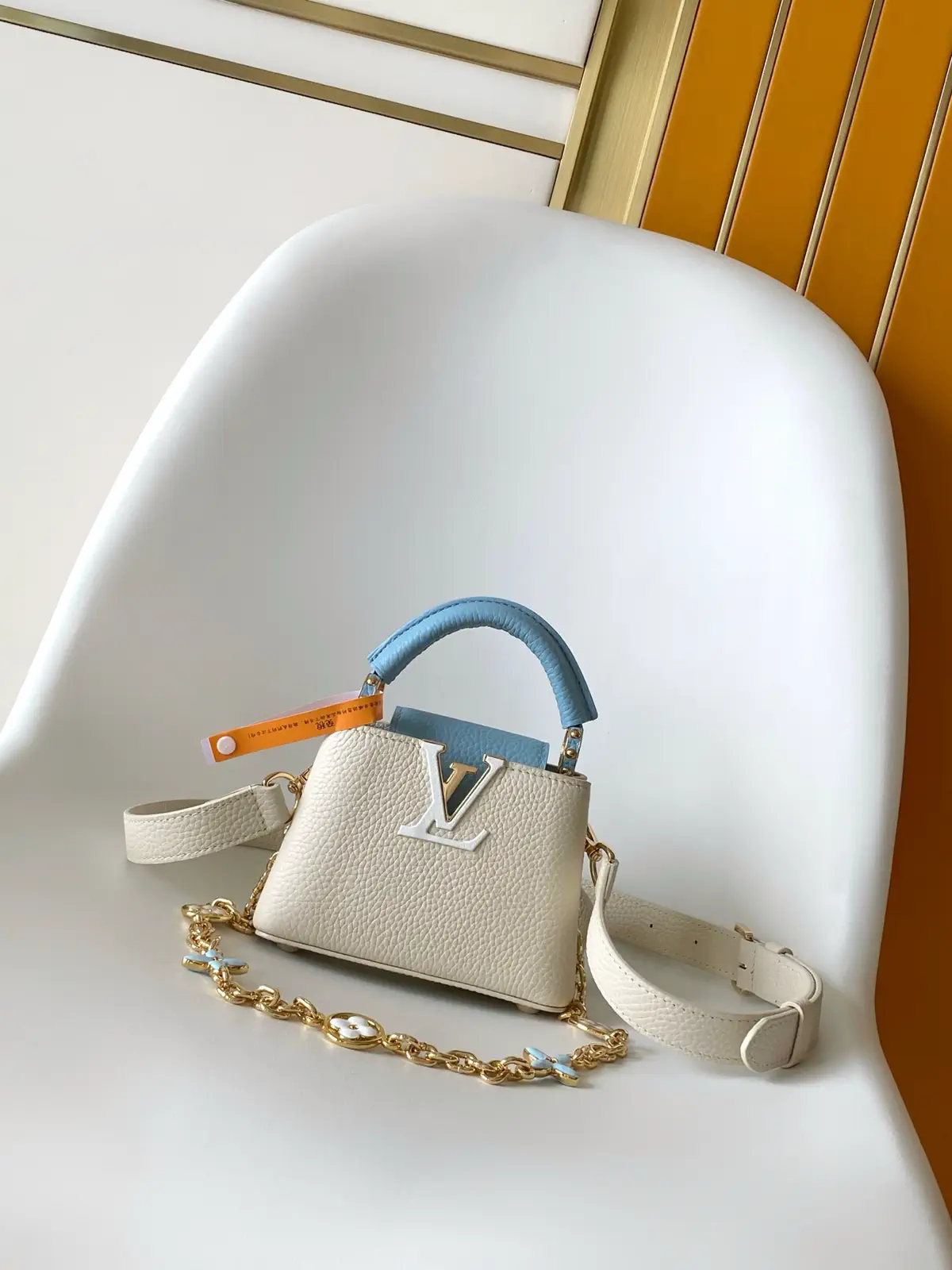 Louis Vuitton Capucines Mini Bag with Lovelock Chain image 1