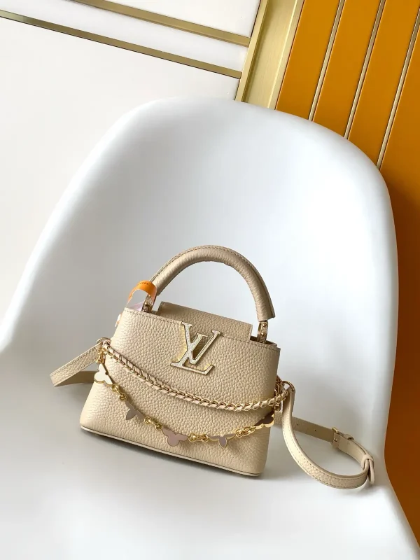 Louis Vuitton Capucines BB Top Handle Bag with Flower Chain Detail image 1