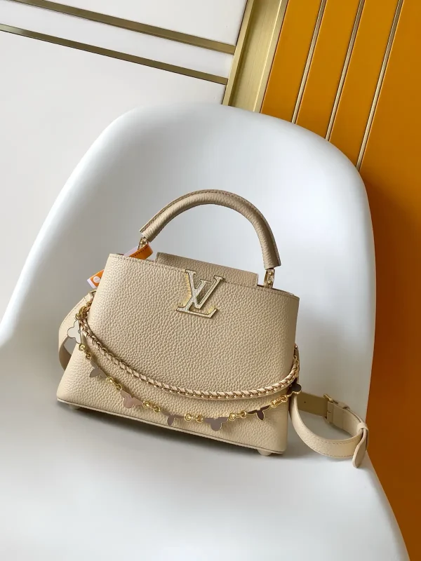 Louis Vuitton Capucines BB Top Handle Bag with Flower Chain Detail image 1