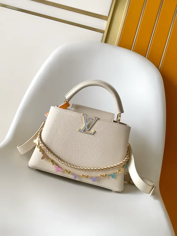 Louis Vuitton Capucines BB Top Handle Bag with Flower Chain Detail image 1