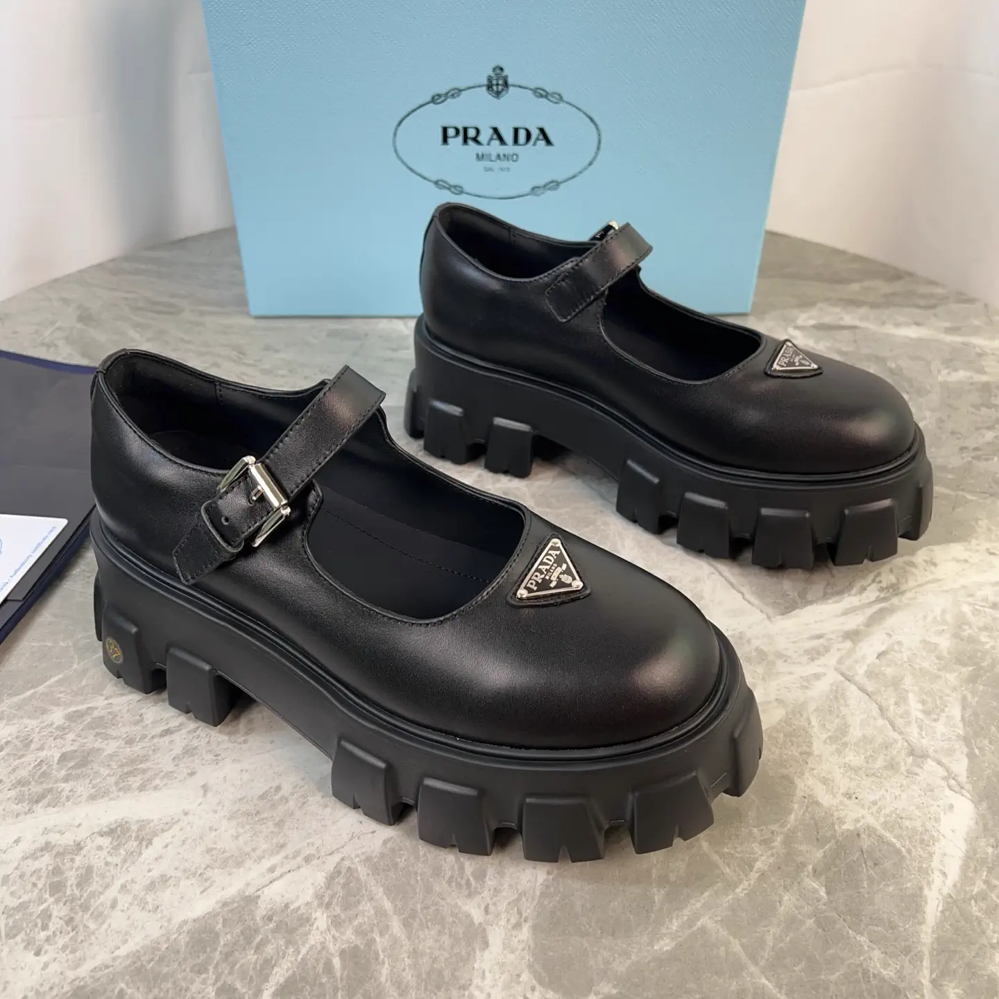 P Family Latest Style Leather Shoes image 1