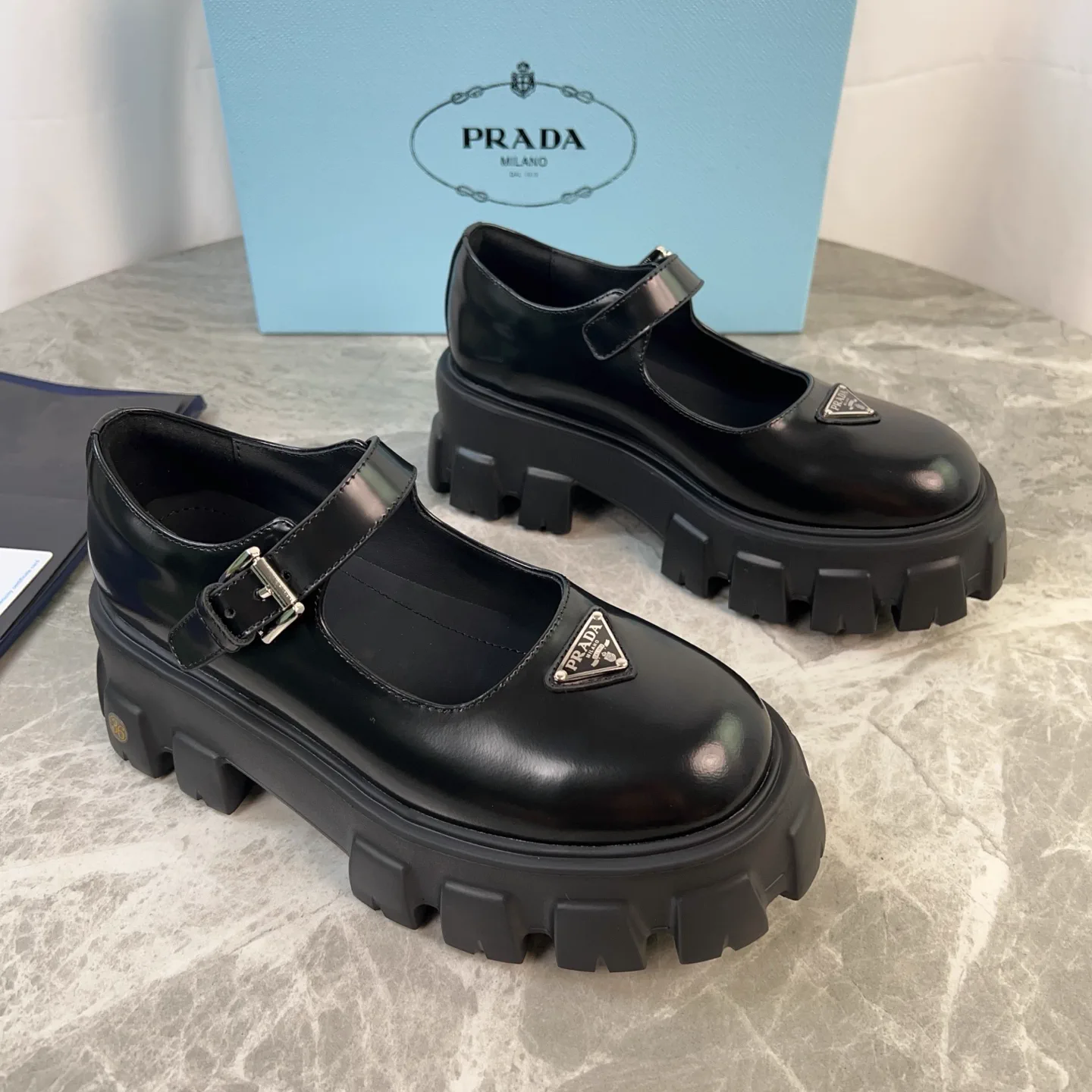 P Family Latest Style Leather Shoes image 1
